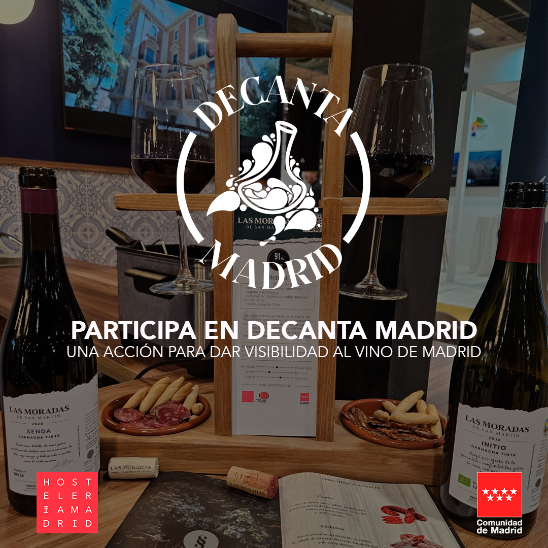 Hostelería Madrid presenta la campaña permanente ‘Decanta Madrid’ que busca impulsar el consumo de los vinos de Madrid por copas - La Viña