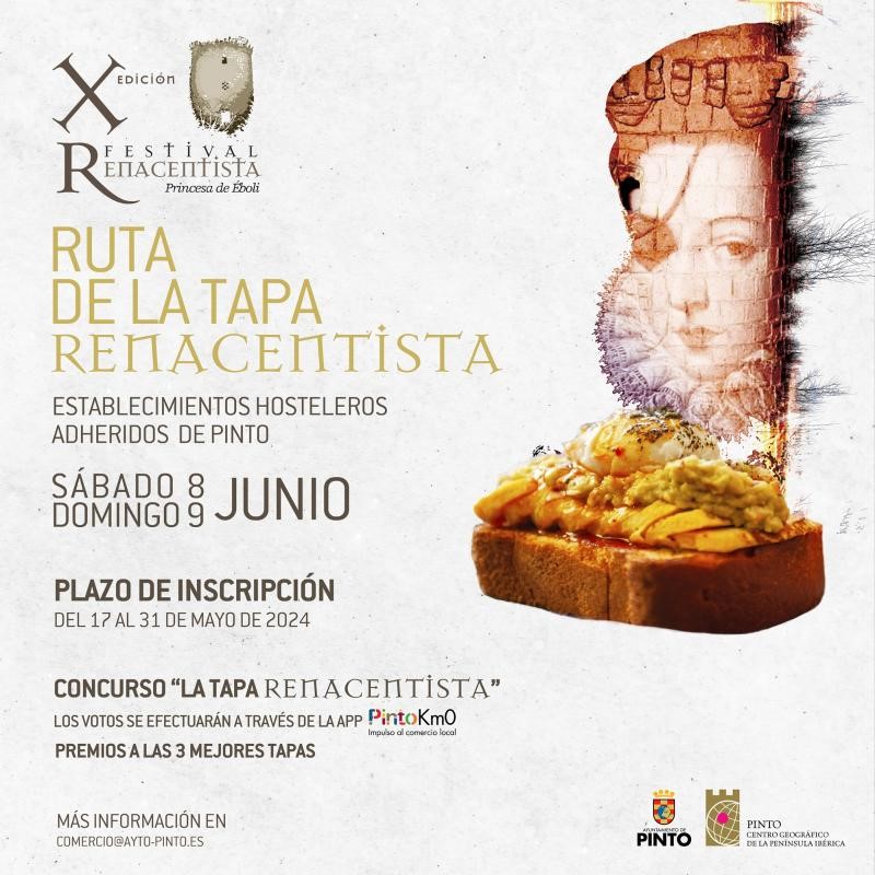 Pinto celebrará la primera edición de la Ruta de la Tapa Renacentista - La Viña