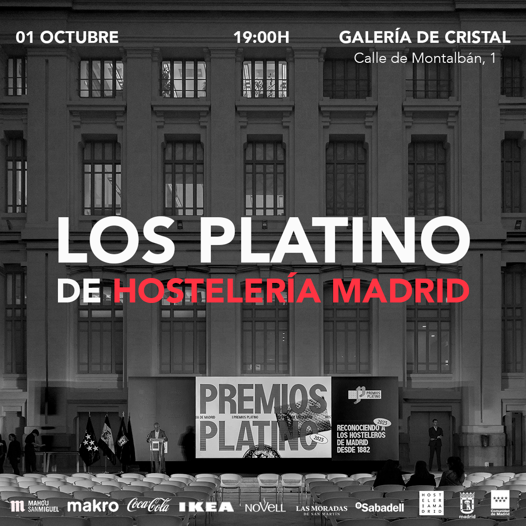 Con motivo de la celebración de los Premios Platino, la oficina de Hostelería Madrid permanecerá cerrada esta tarde - La Viña